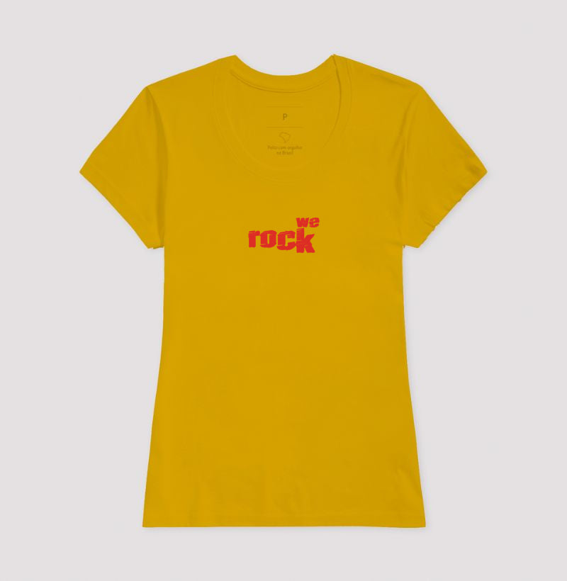 camiseta werock logo rock feminina