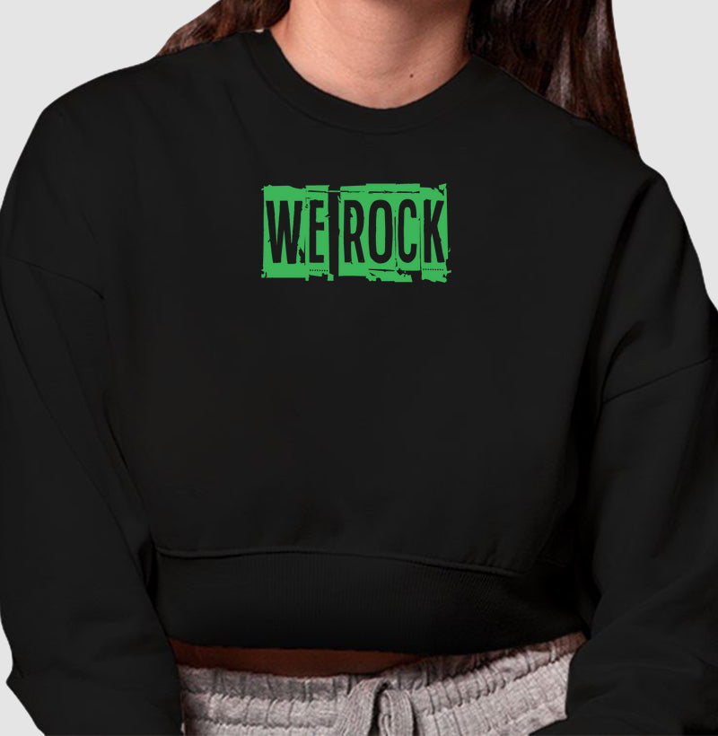 cropped moletom werock logo journal