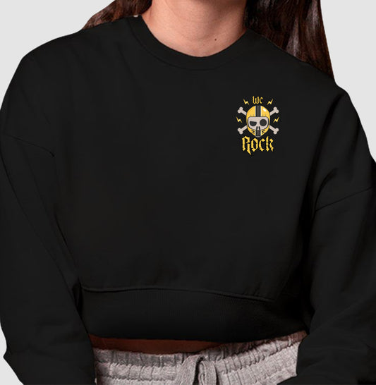 cropped moletom werock motorcycle skull