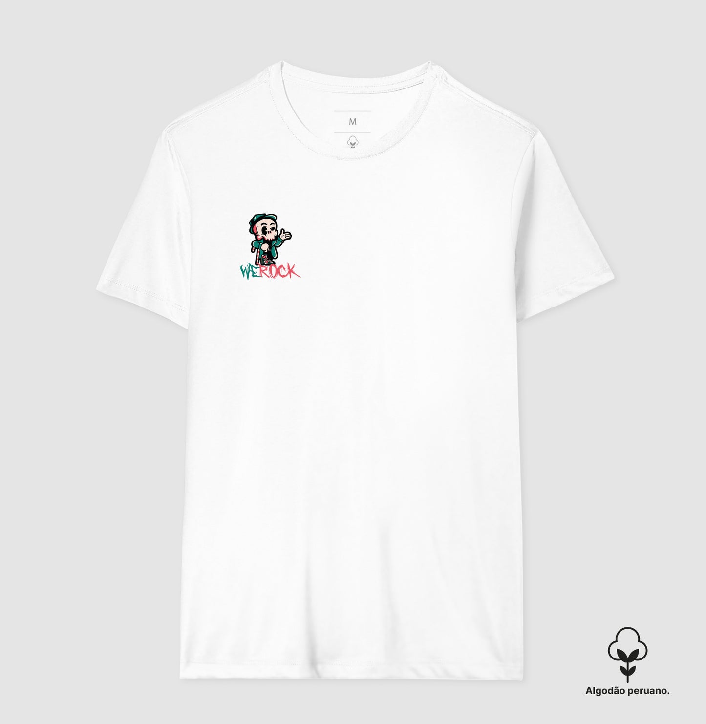 camiseta algodão peruano werock patrickdays masculina