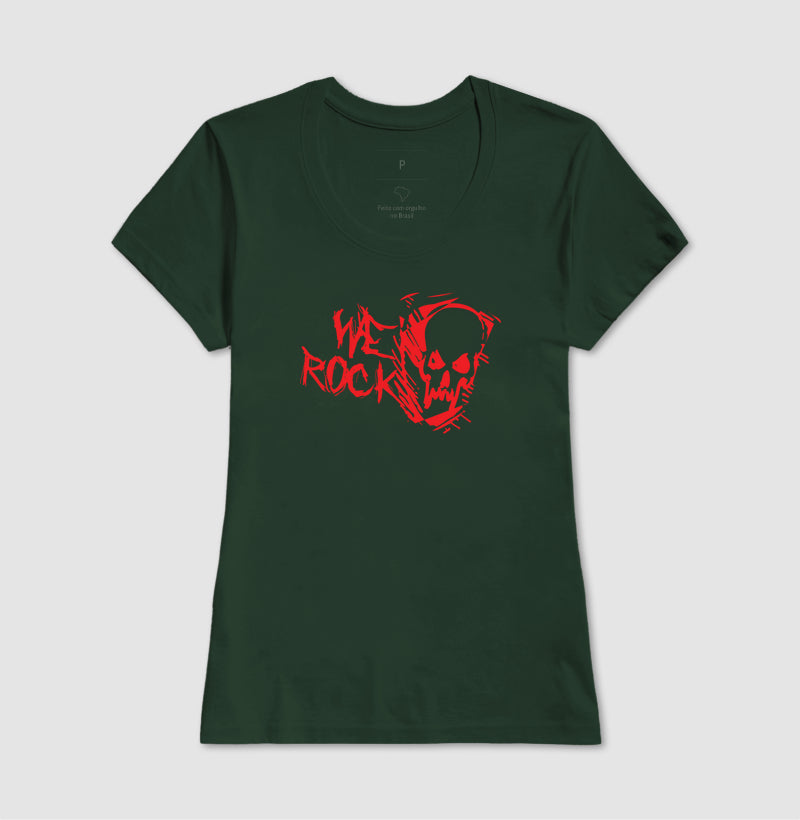 camiseta werock ghost red feminina