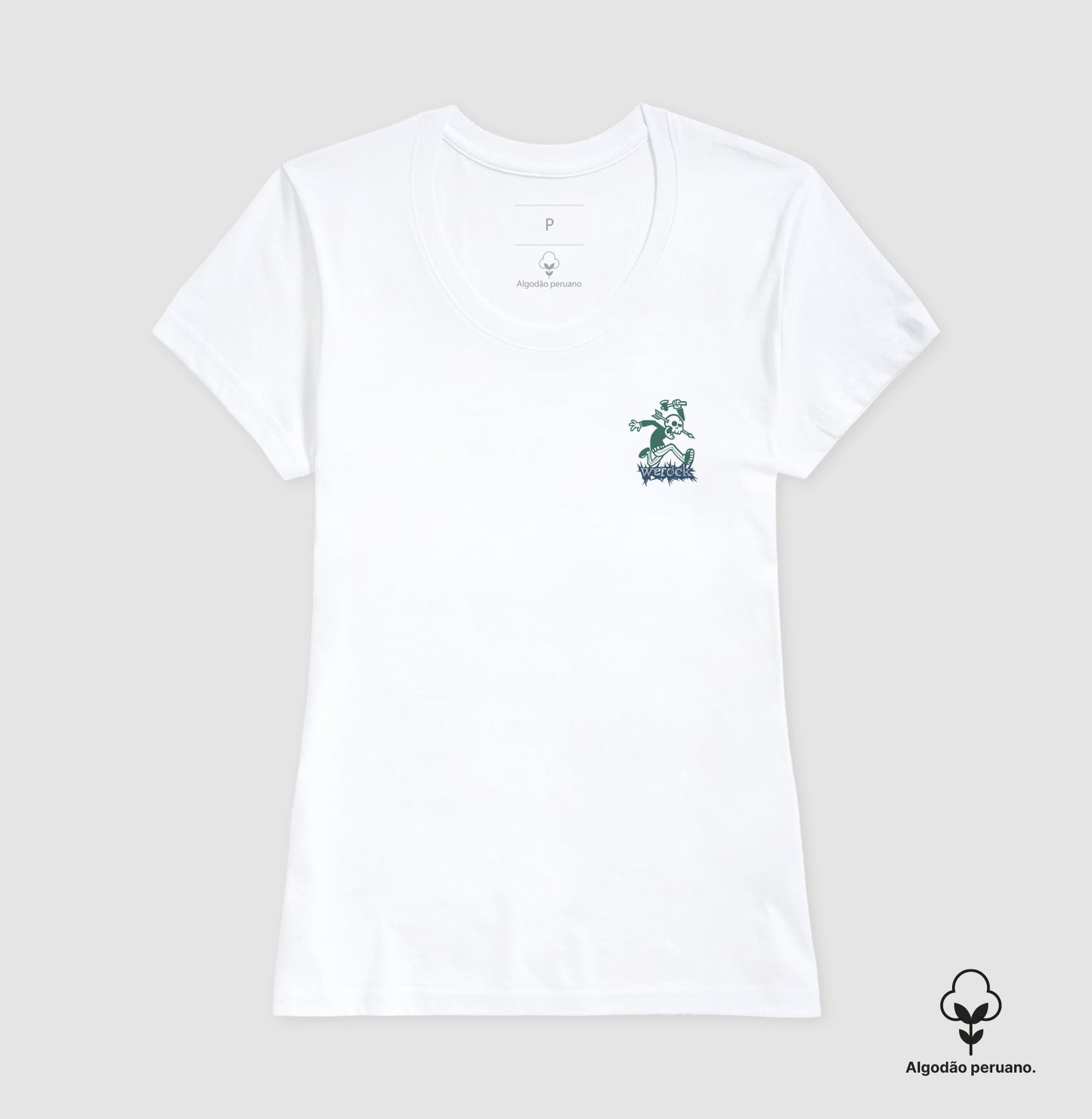 camiseta algodão peruano werock indian feminina