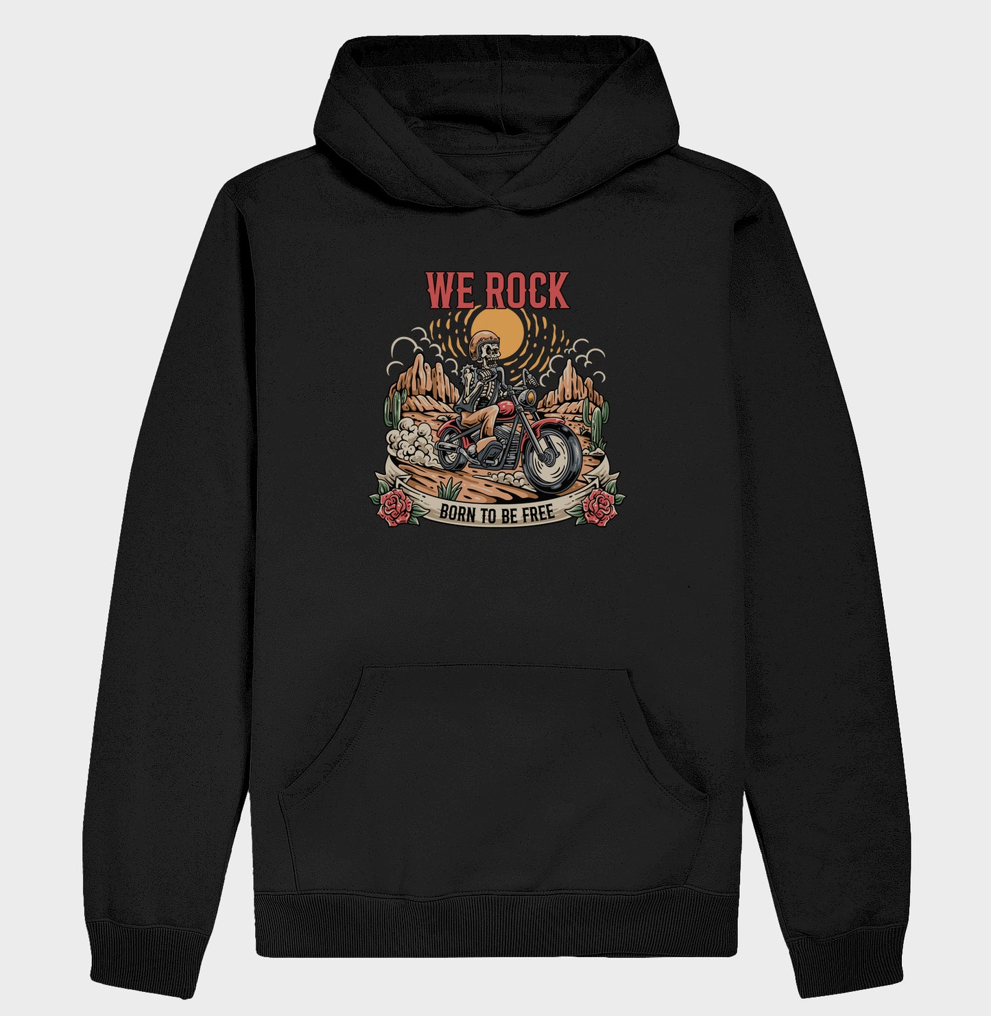 moletom werock born motorcycle