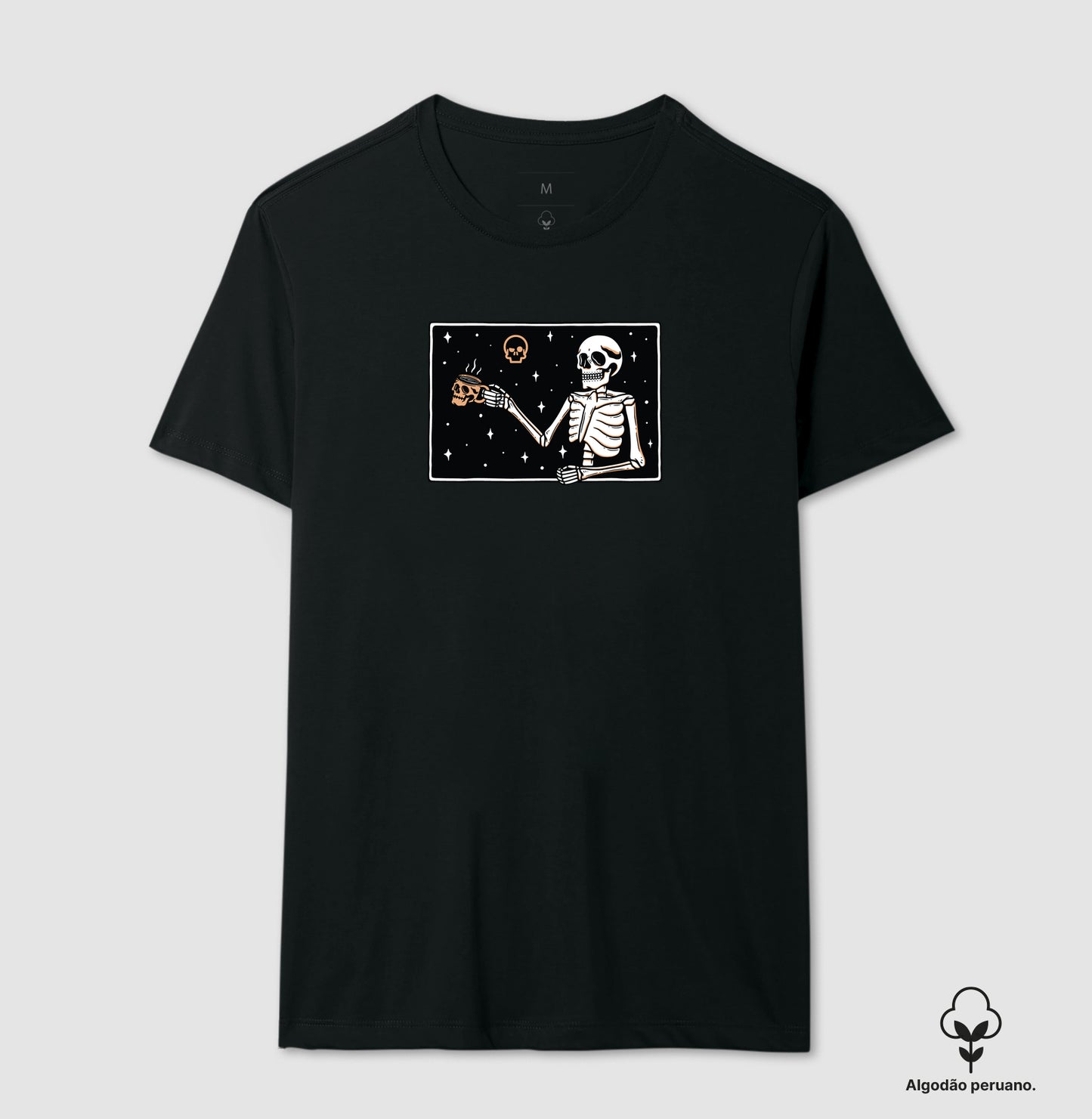 camiseta algodão peruano werock frame masculina