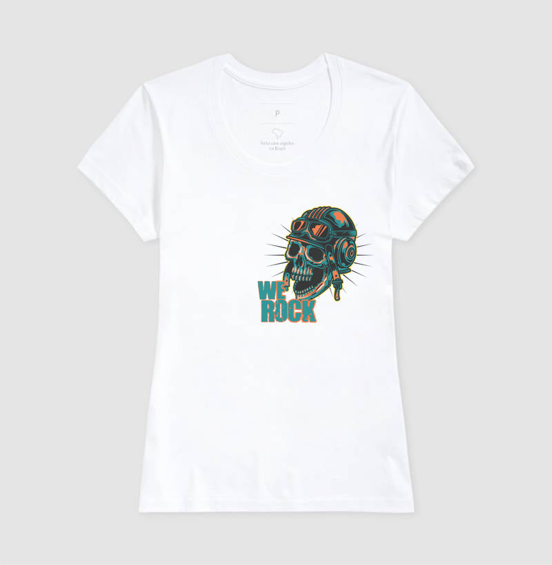camiseta werock motorcycle crazy feminina