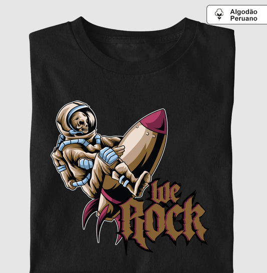 camiseta algodão peruano werock rocket masculina
