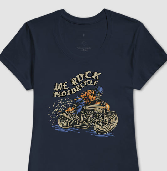 camiseta werock motorcycle feminina