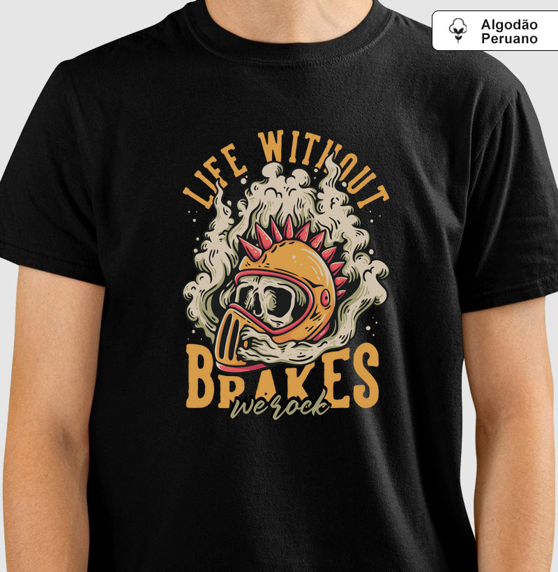 camiseta algodão peruano werock brakes masculina