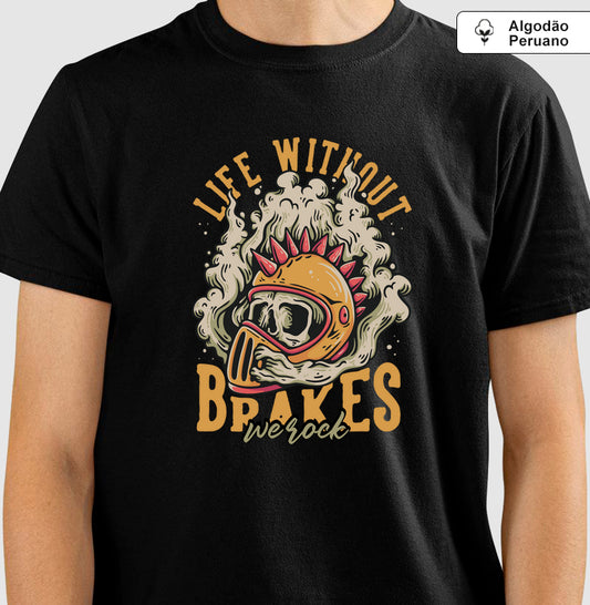 camiseta algodão peruano werock brakes masculina