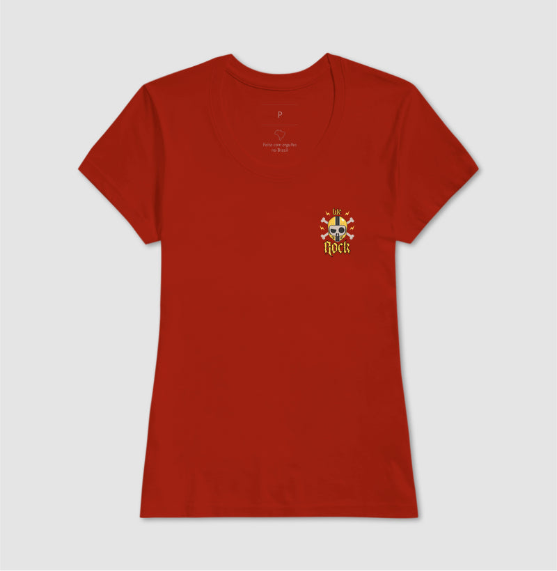 camiseta werock motorcycle skull feminina