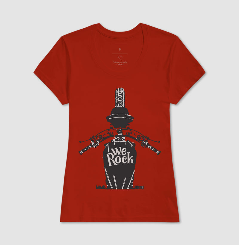 camiseta werock motorcycle driving feminina