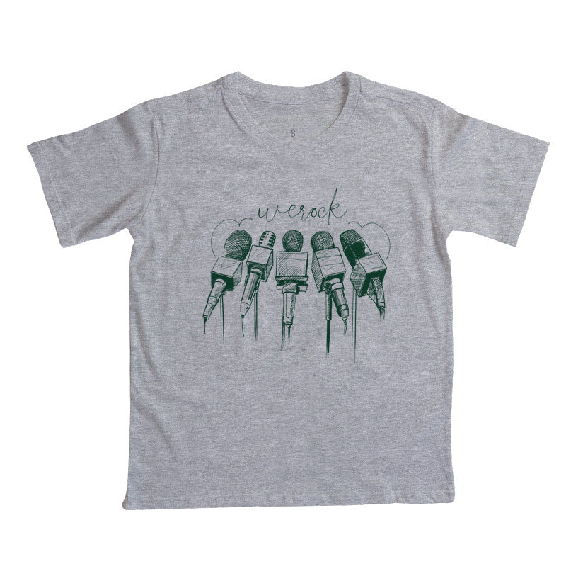 camiseta infantil werock mics