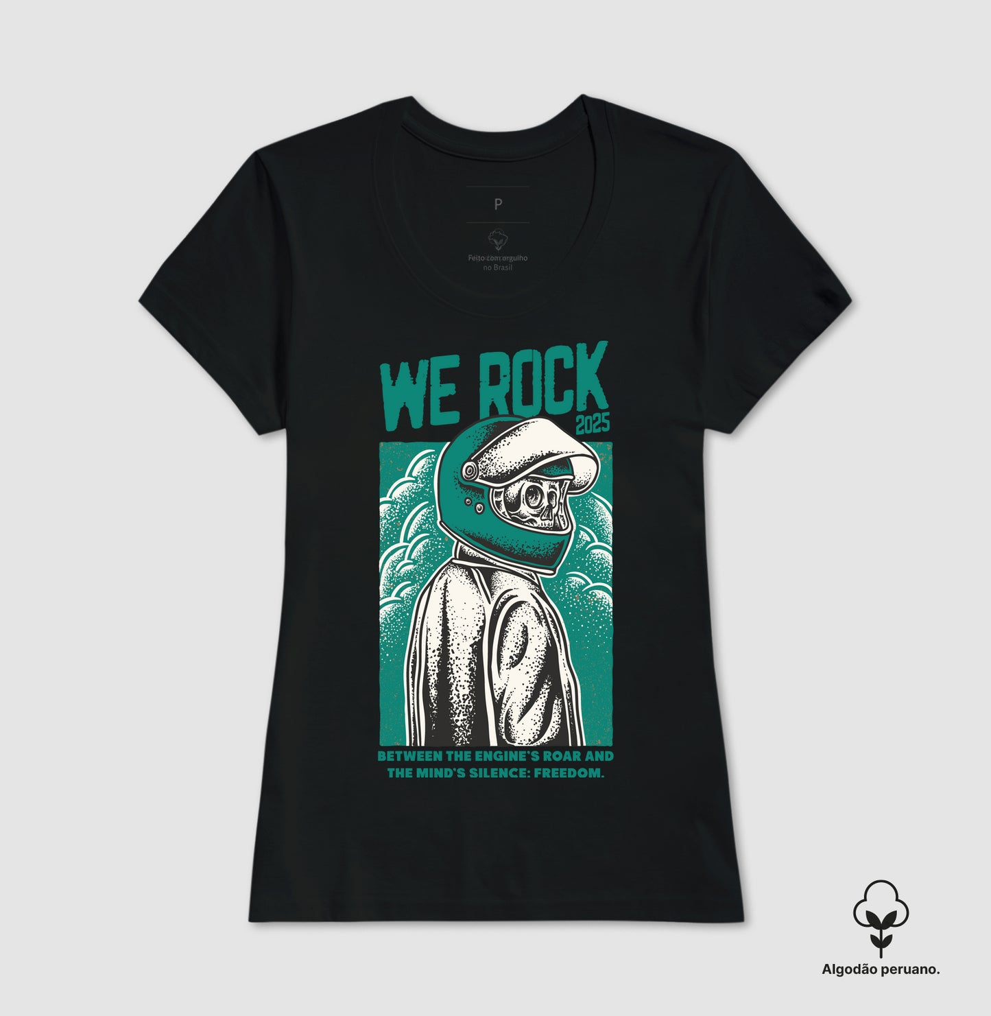 camiseta algodão peruano werock trip feminina