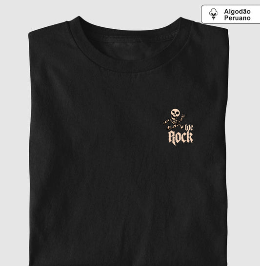 camiseta algodão peruano werock skeleton masculina
