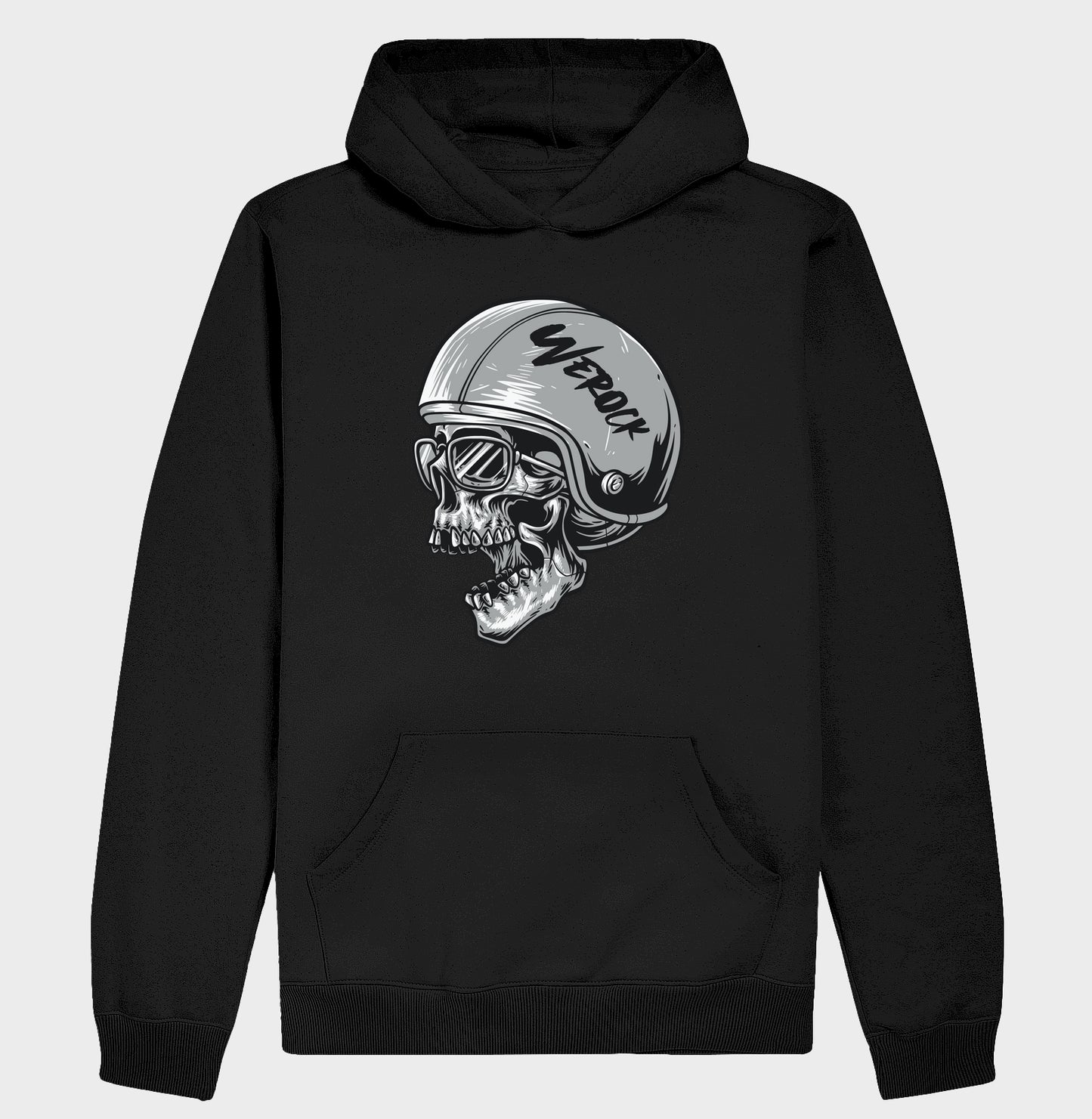 moletom werock motorcycle helmet skull