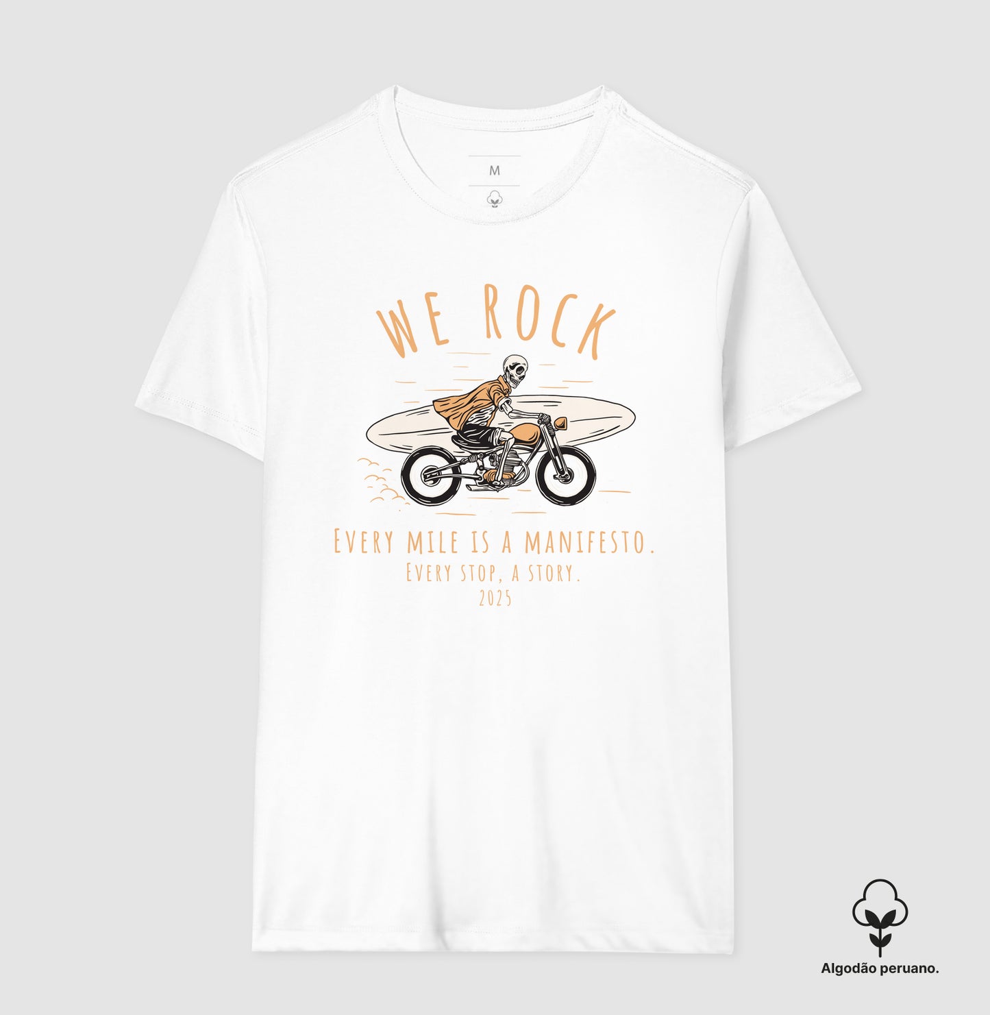 camiseta algodão peruano werock manifesto masculina