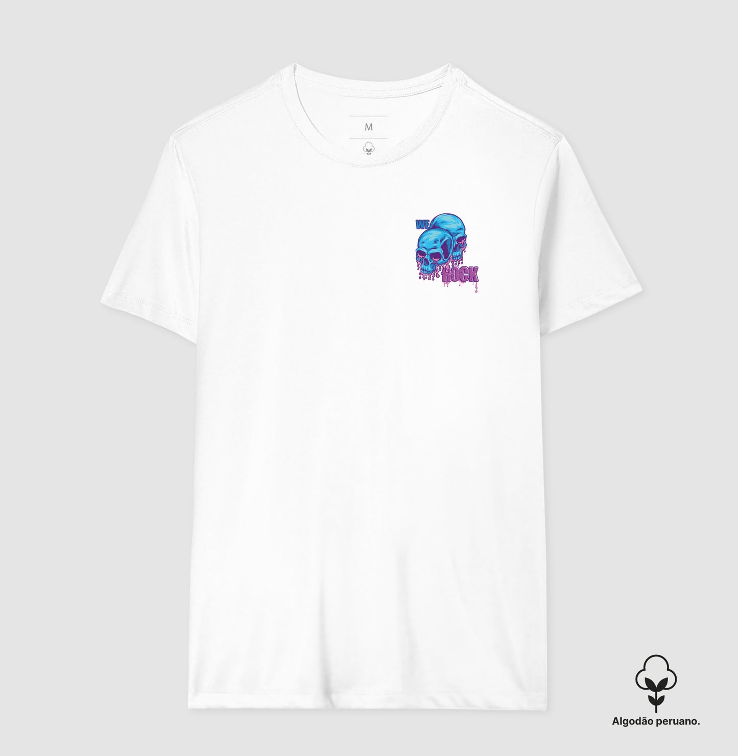 camiseta algodão peruano werock melting masculina