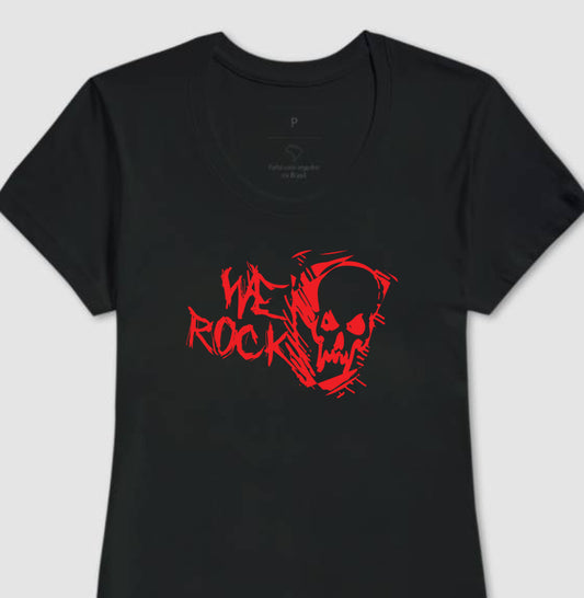 camiseta werock ghost red feminina