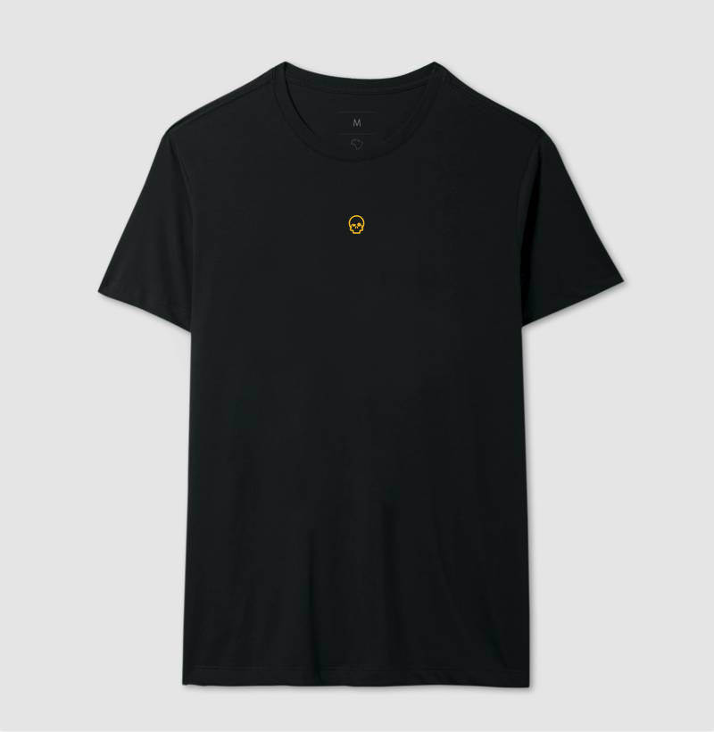 camiseta werock skull logo gold masculina