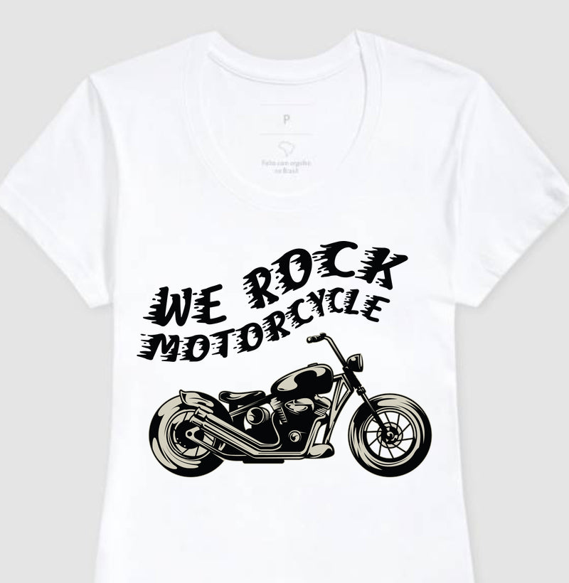 camiseta werock custom motorcycle feminina