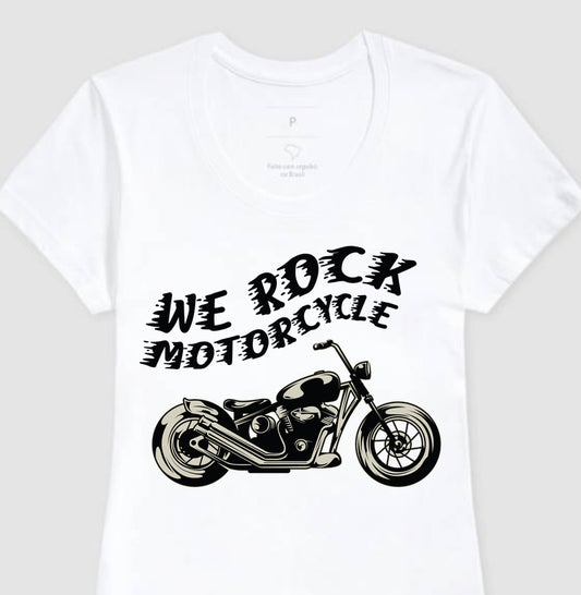 camiseta werock custom motorcycle feminina