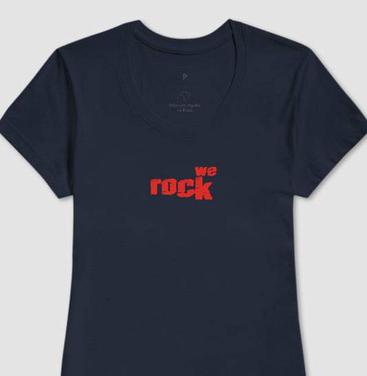 camiseta werock logo rock feminina