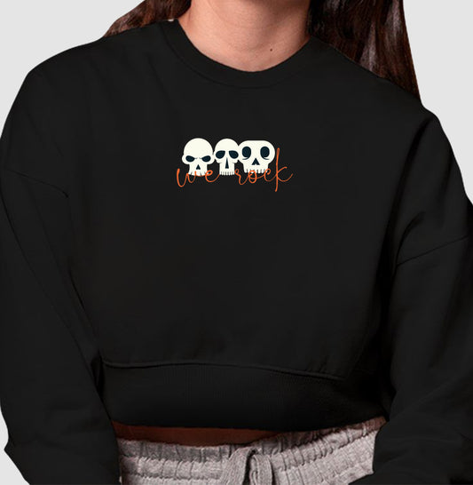 cropped moletom werock Hskulls