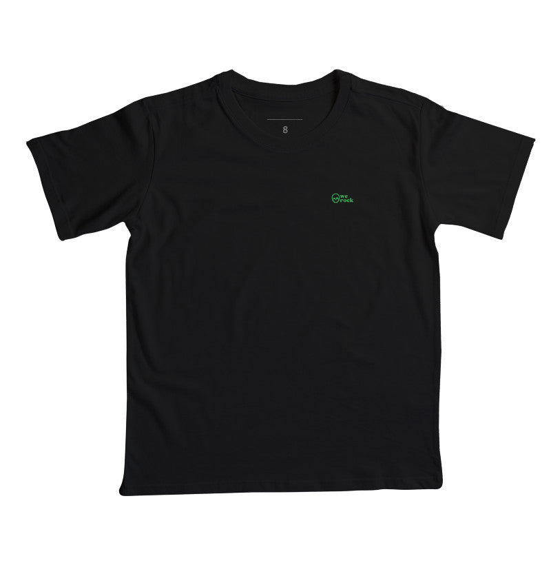 camiseta infantil werock skull green