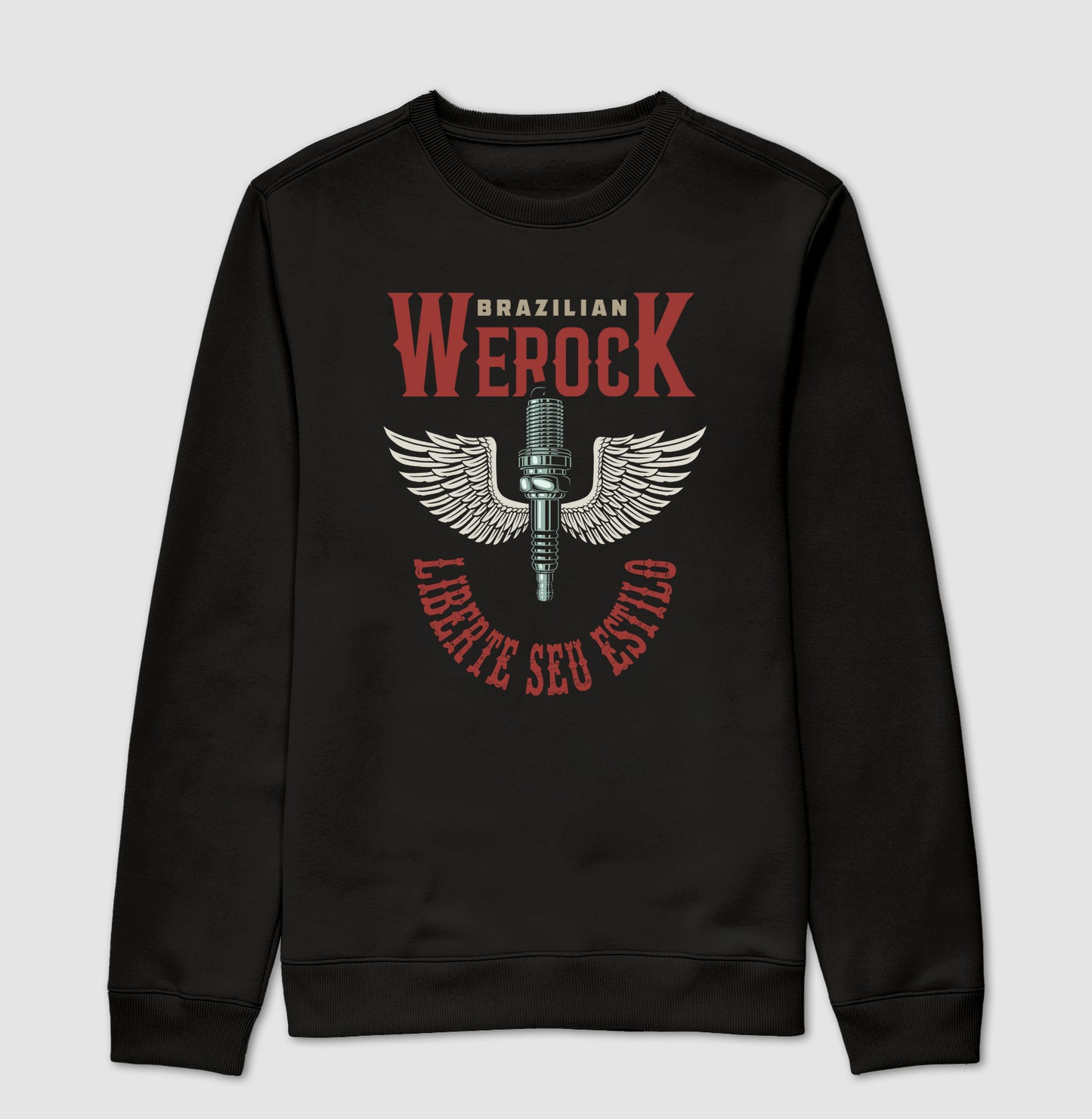 suéter werock motorcycle wings