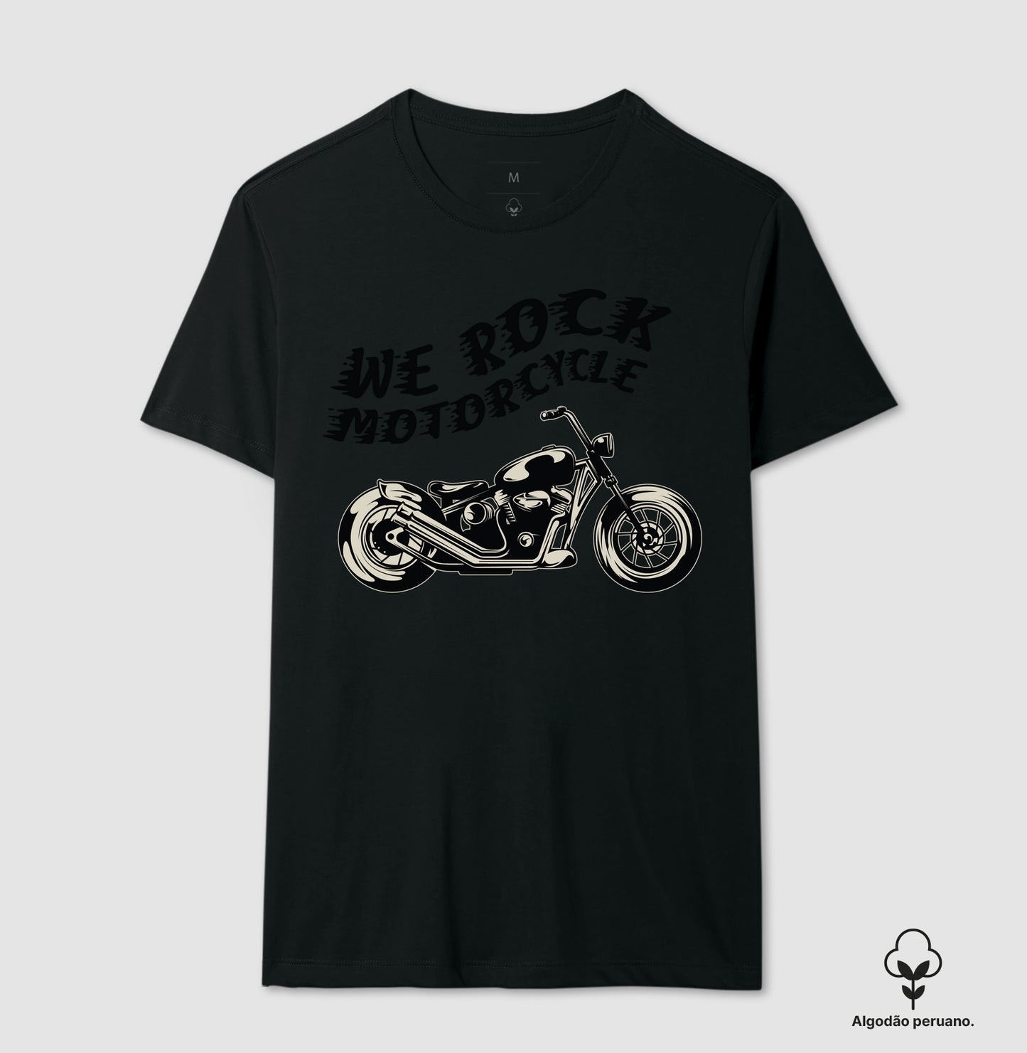 camiseta algodão peruano werock custom motorcycle feminina