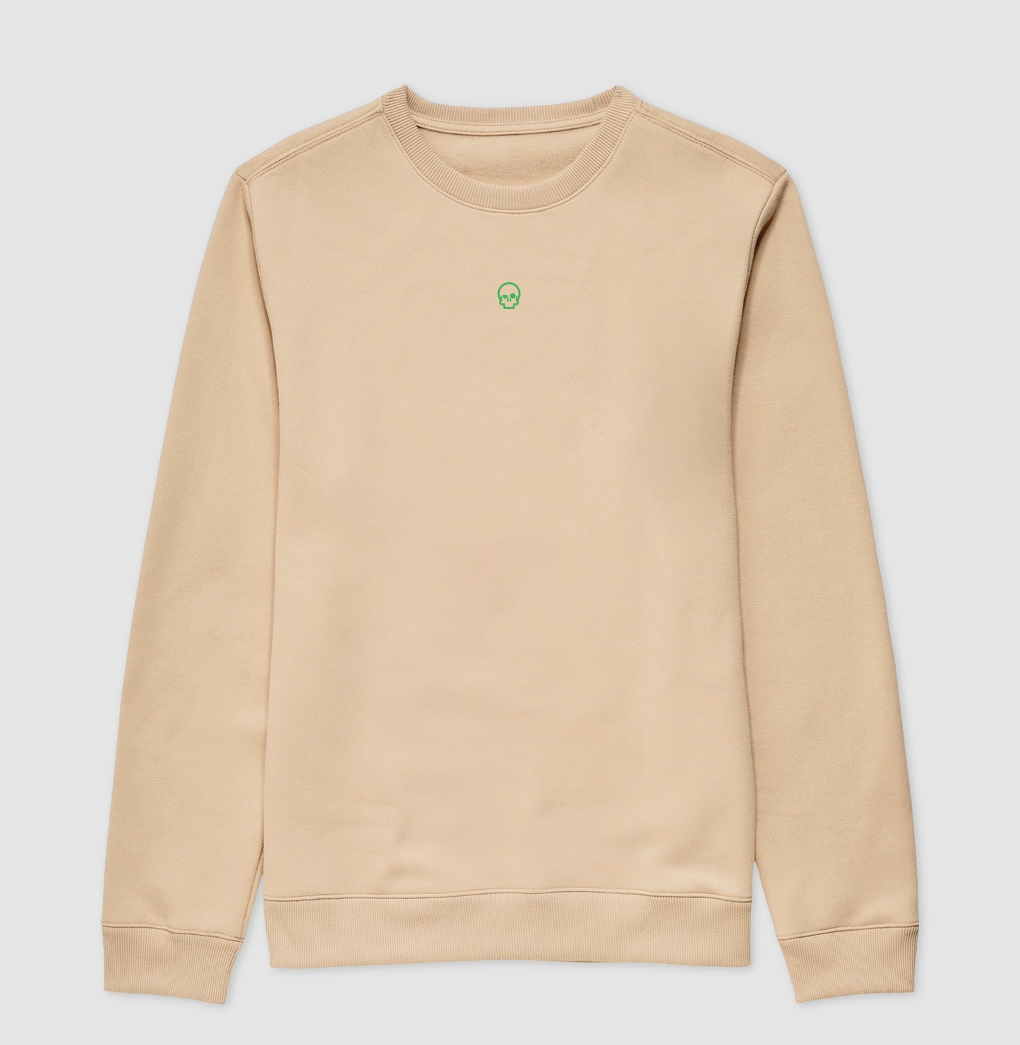 suéter werock skull logo green