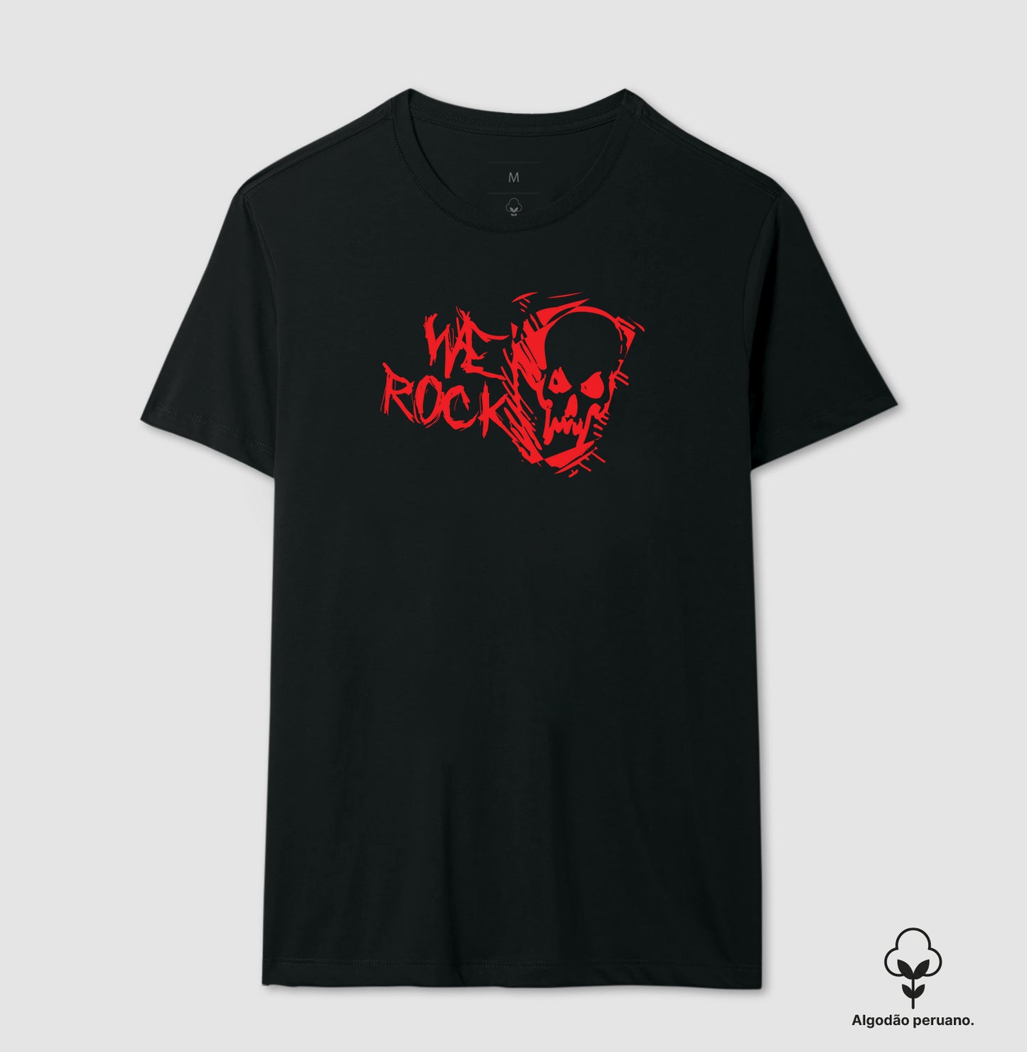 camiseta algodão peruano werock ghost red masculina