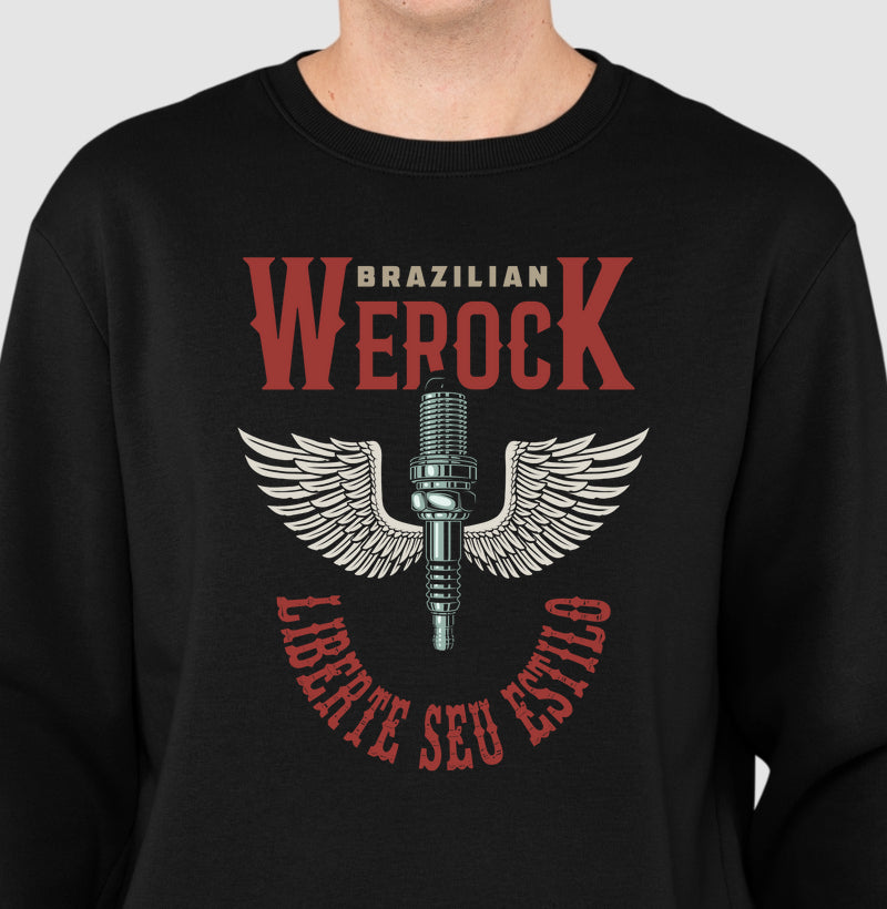 suéter werock motorcycle wings