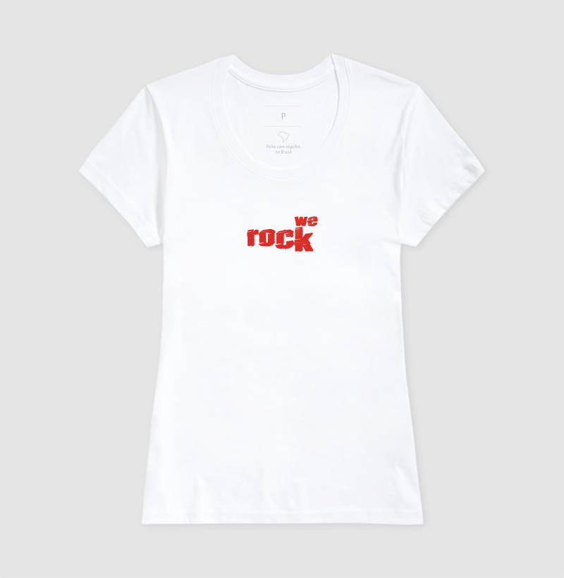 camiseta werock logo rock feminina