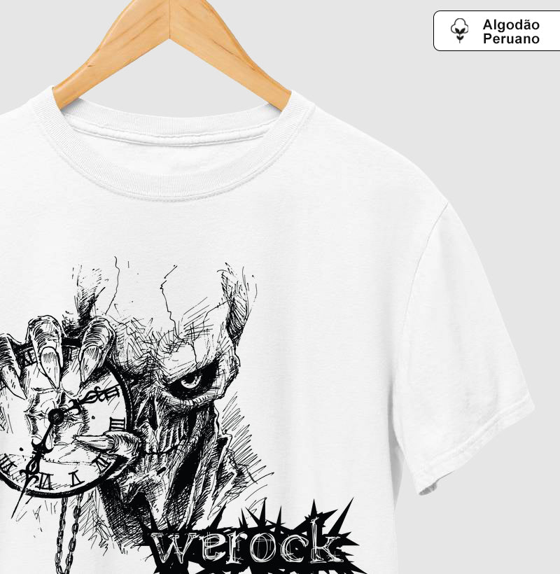 camiseta algodão peruano werock time masculina