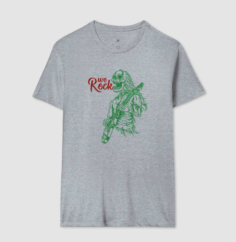 camiseta werock rock skull masculina