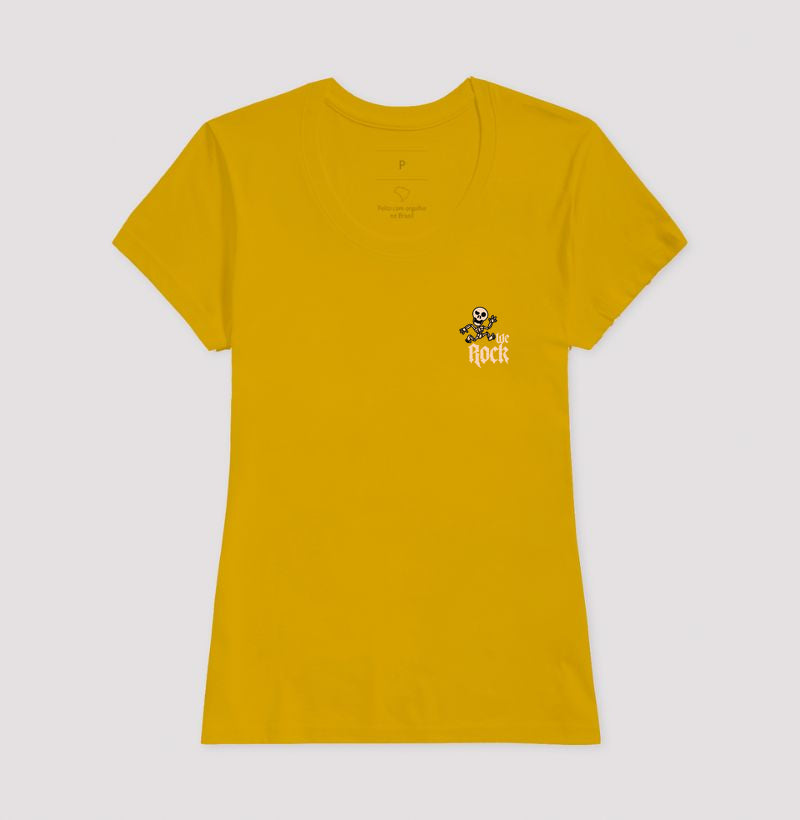 camiseta werock skeleton feminina