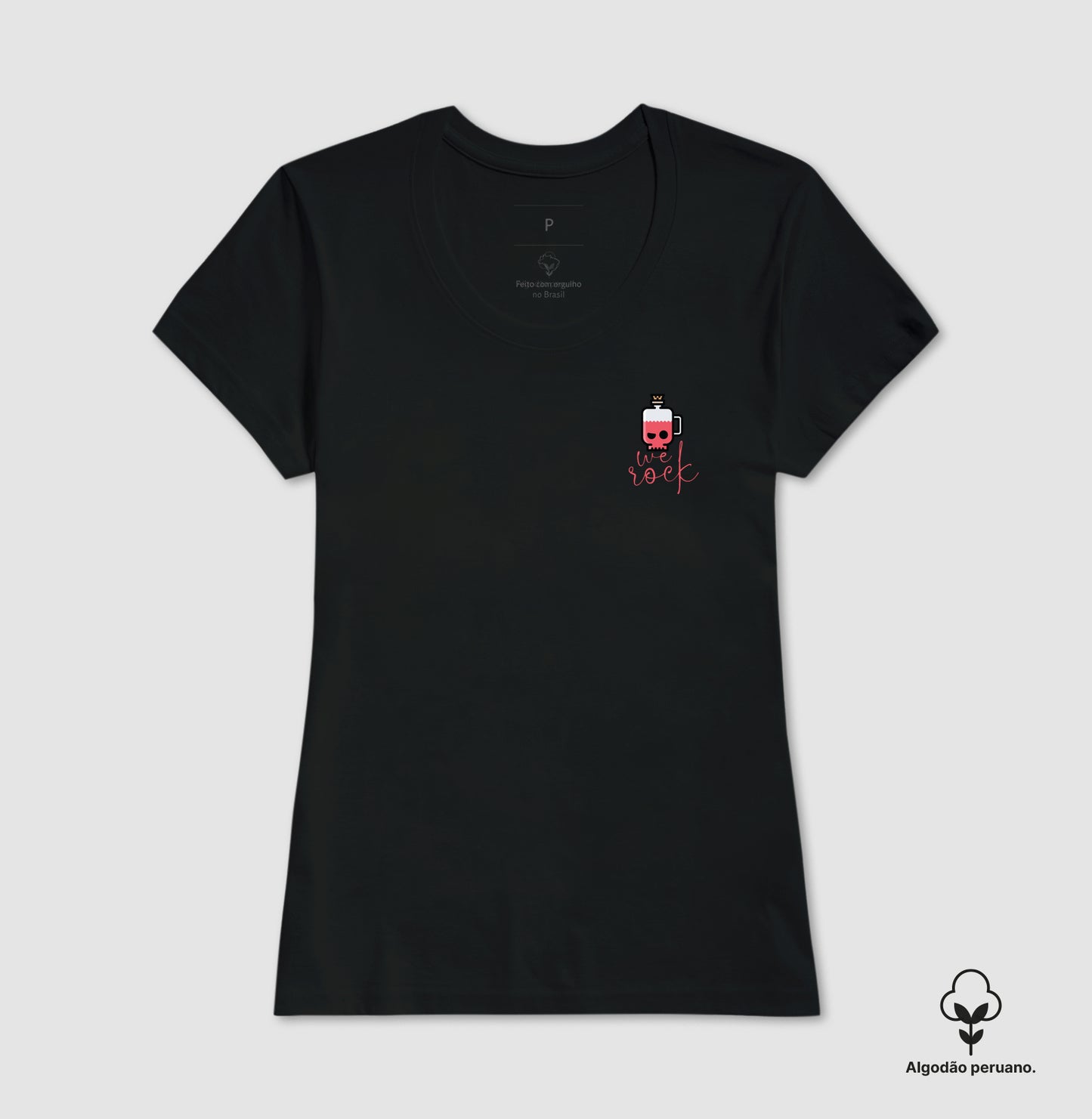 camiseta algodão peruano werock potion feminina