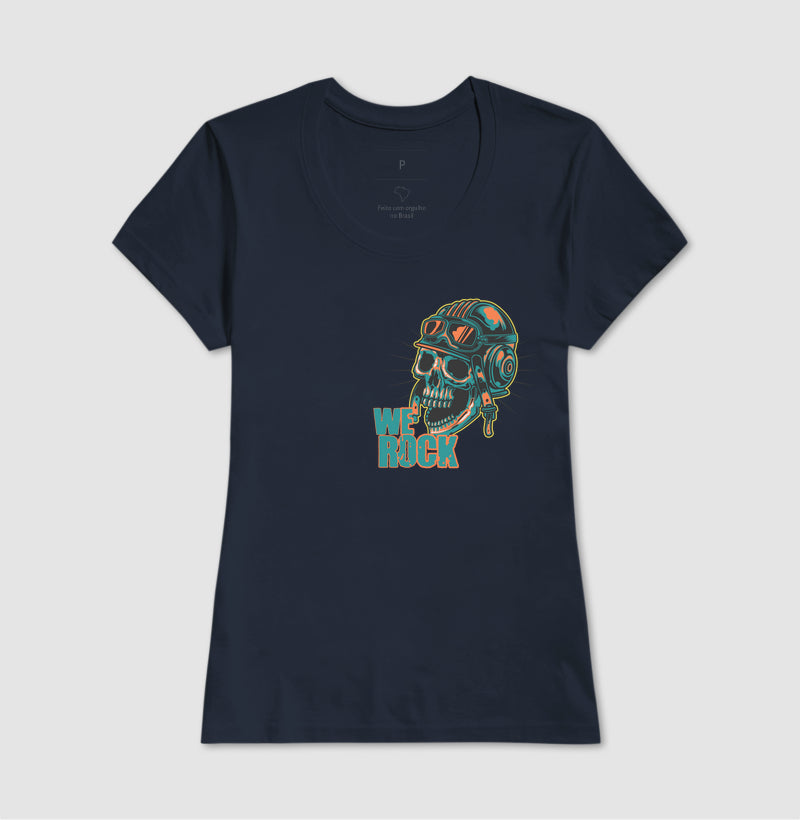 camiseta werock motorcycle crazy feminina
