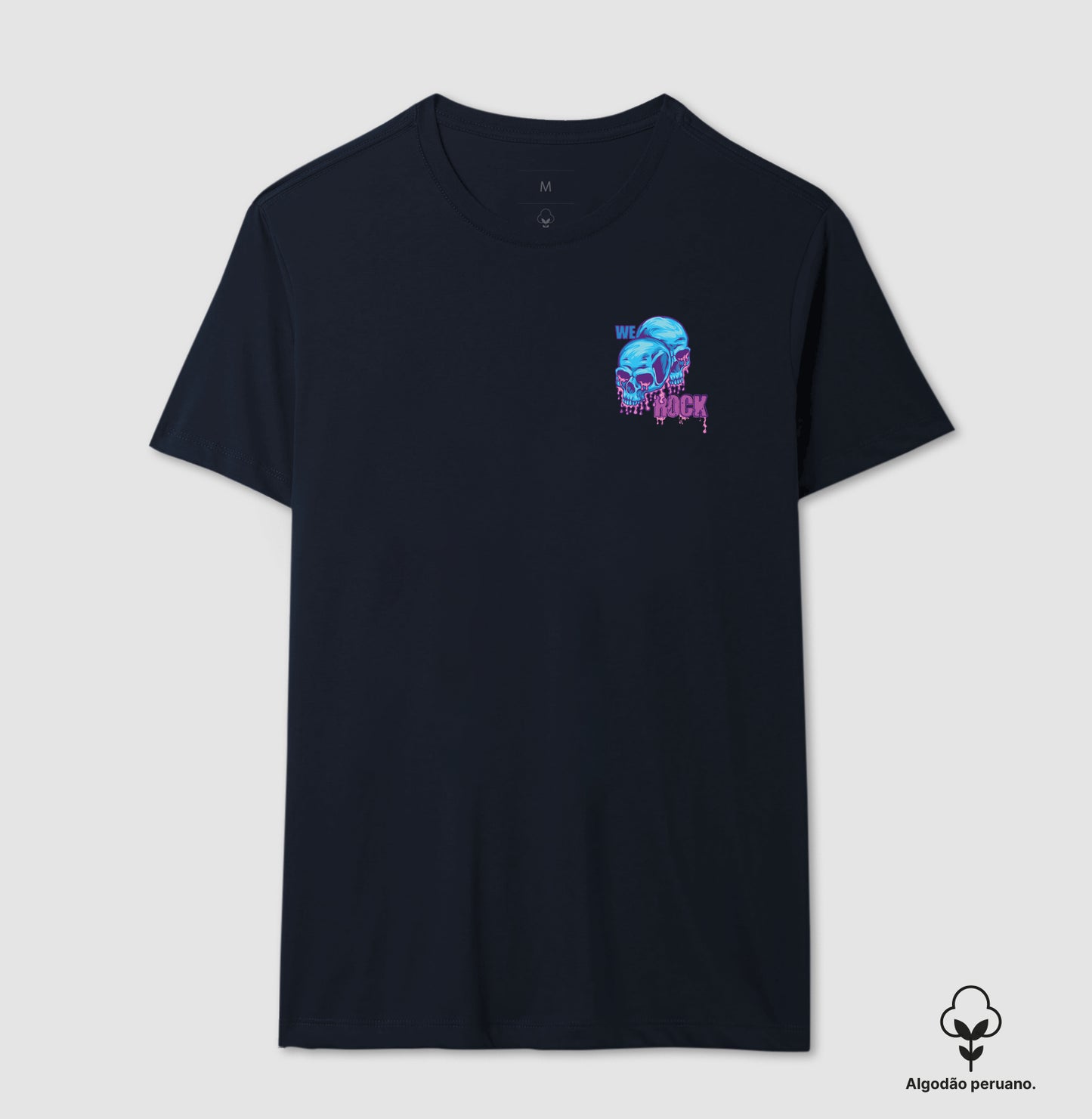 camiseta algodão peruano werock melting masculina