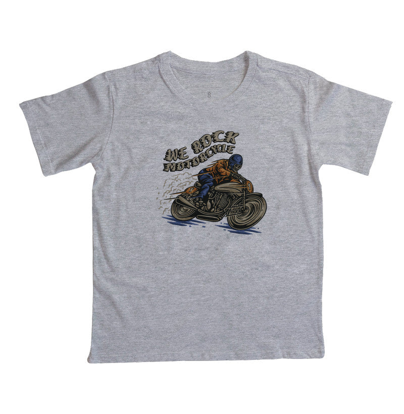 camiseta infantil werock motorcycle