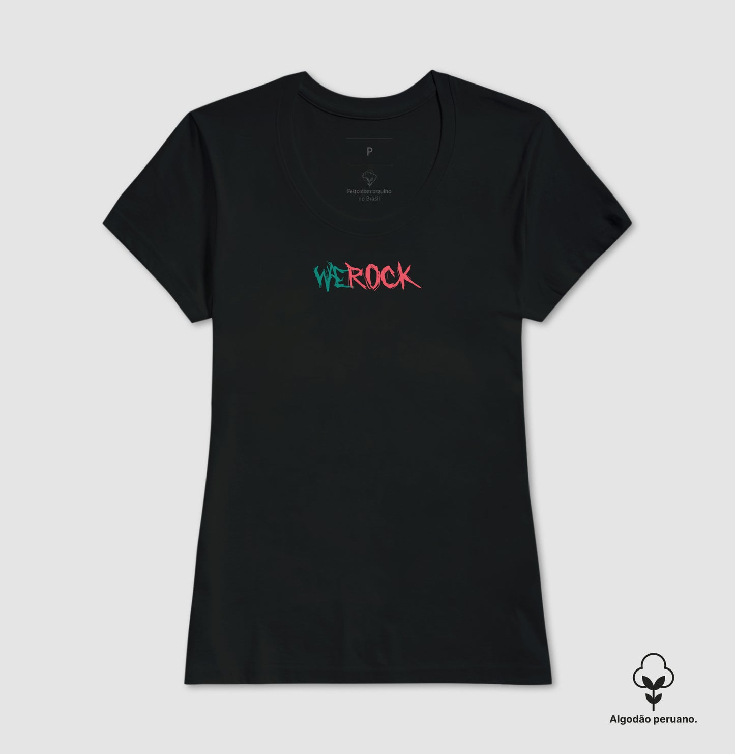camiseta algodão peruano werock patrickdays feminina