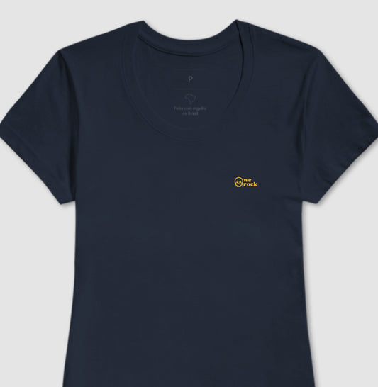camiseta werock skull gold feminina