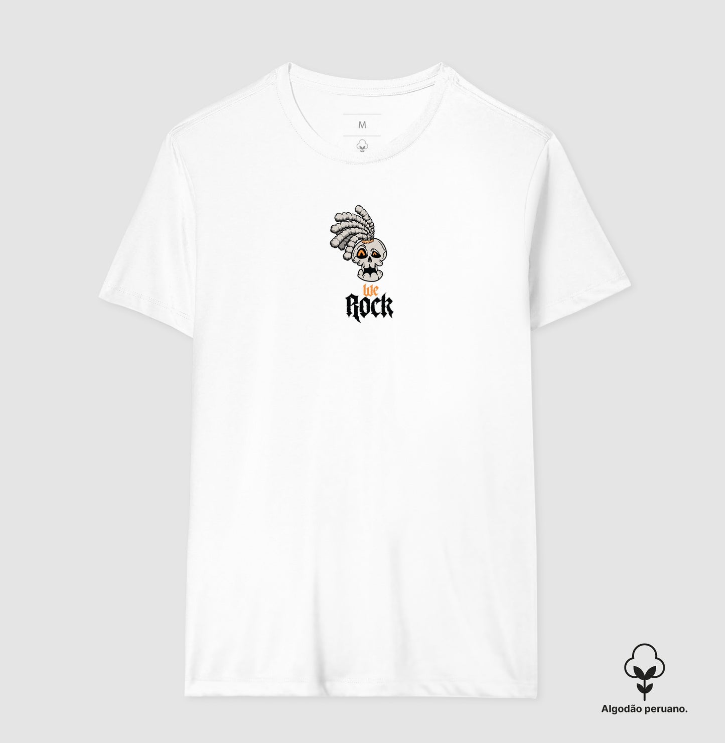 camiseta algodão peruano werock dread masculina