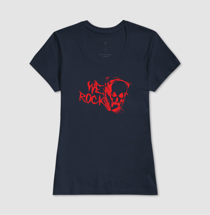 camiseta werock ghost red feminina