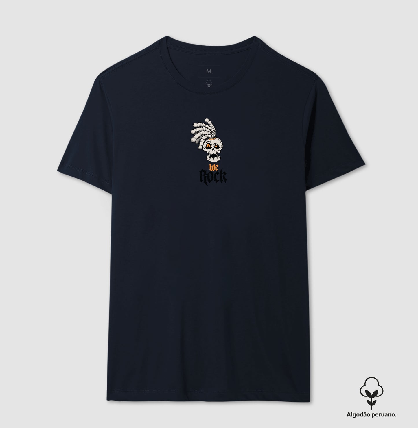 camiseta algodão peruano werock dread masculina