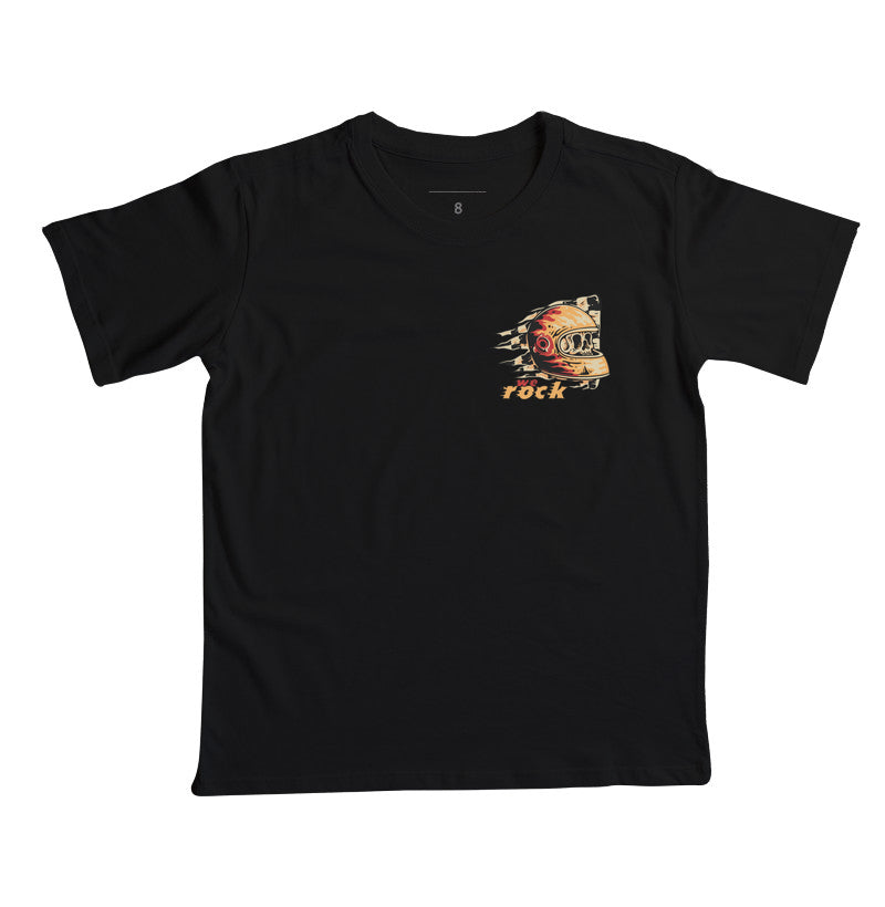 camiseta infantil werock helmet racing