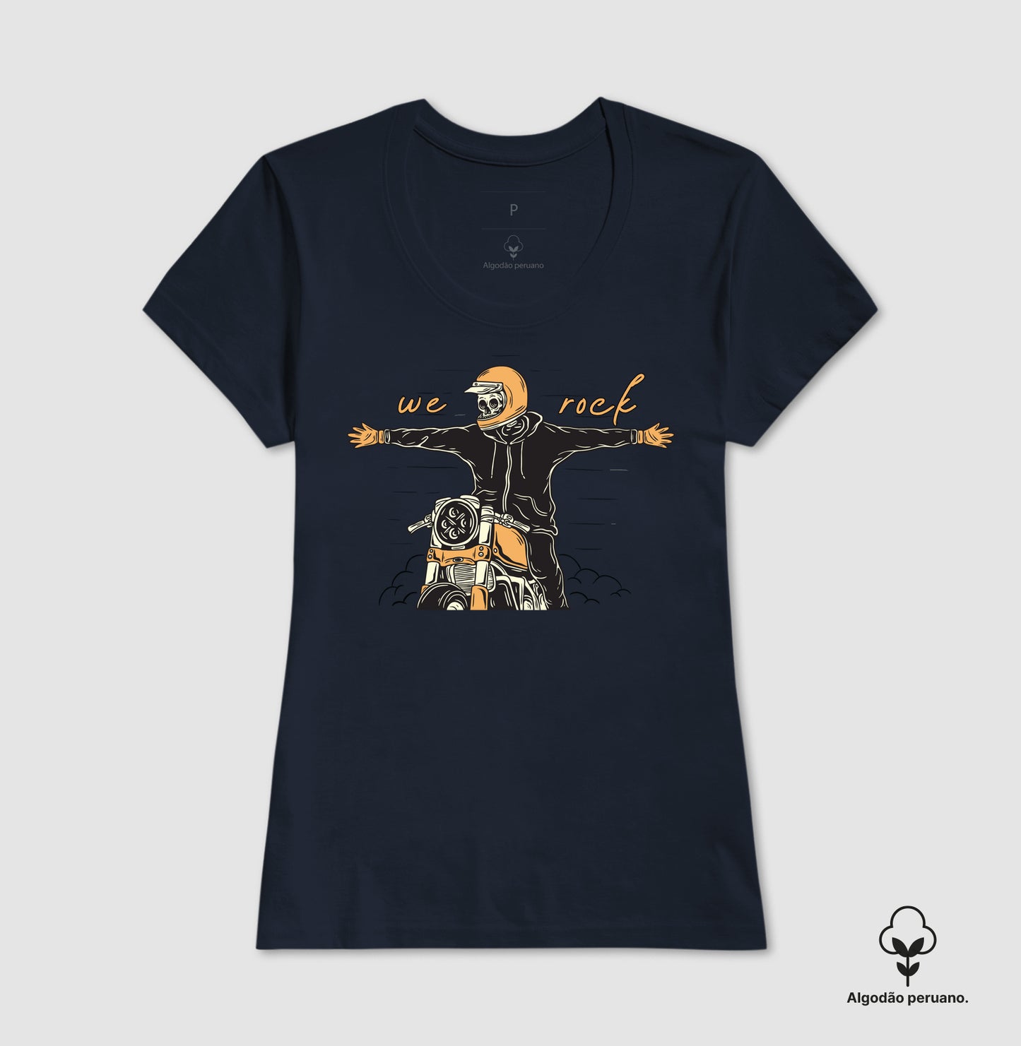 camiseta algodão peruano werock open arms feminina