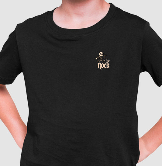 camiseta infantil werock skeleton