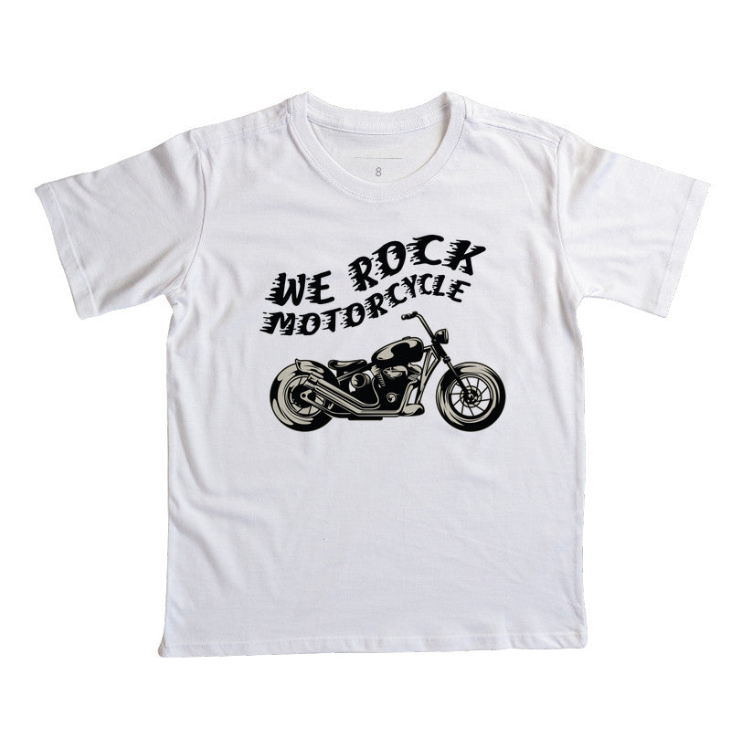 camiseta infantil werock custom motorcycle